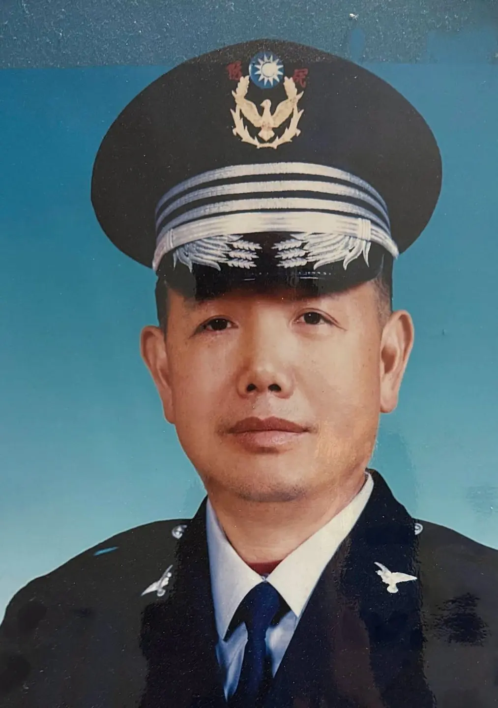 林清治早年退役後，受階擔任新竹縣未分隸時期之新竹縣民防大隊長。林清治提供