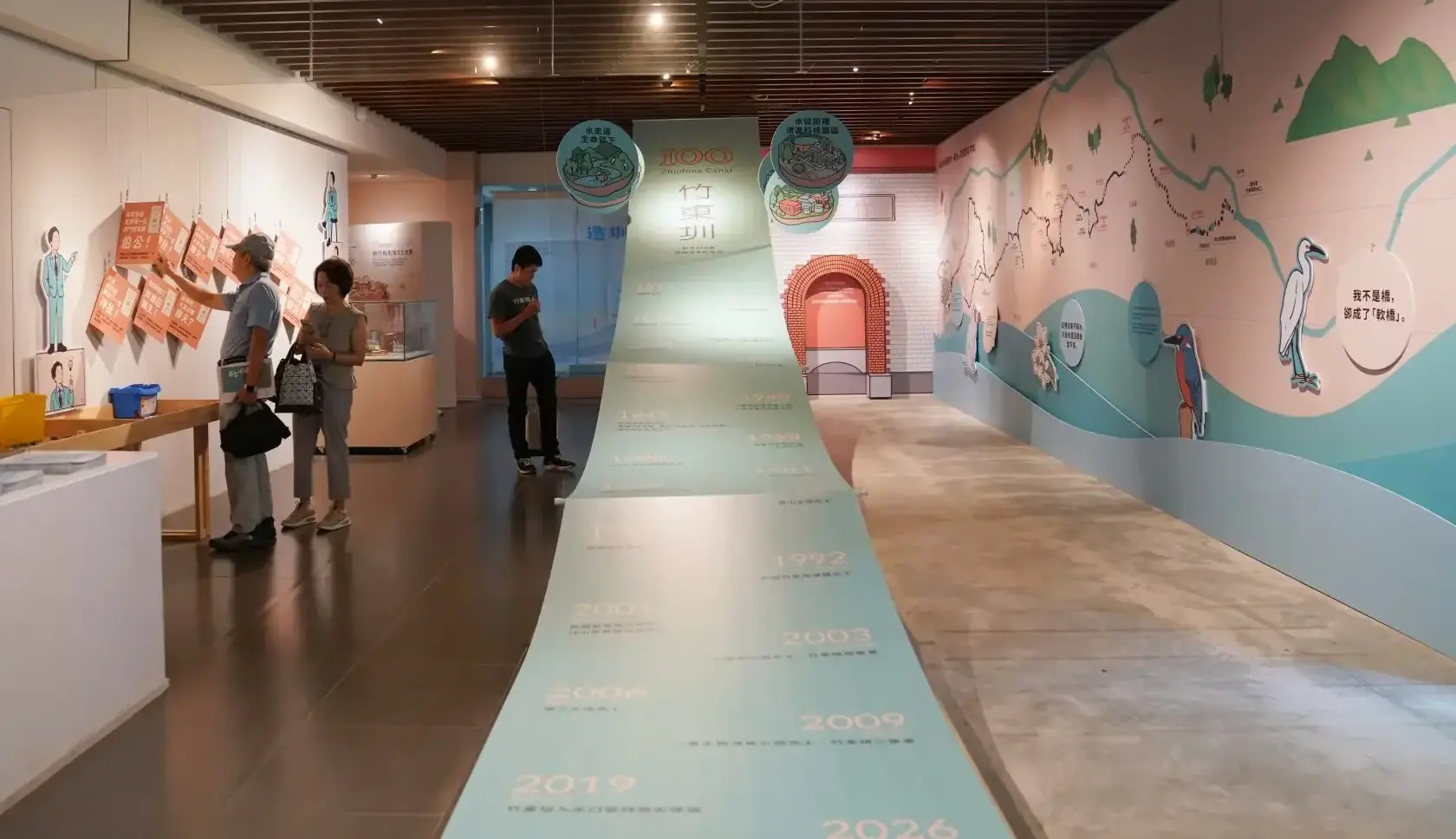 「造圳者」特展今日開幕，於新竹縣縣史館展至12月31日。廖文琪攝