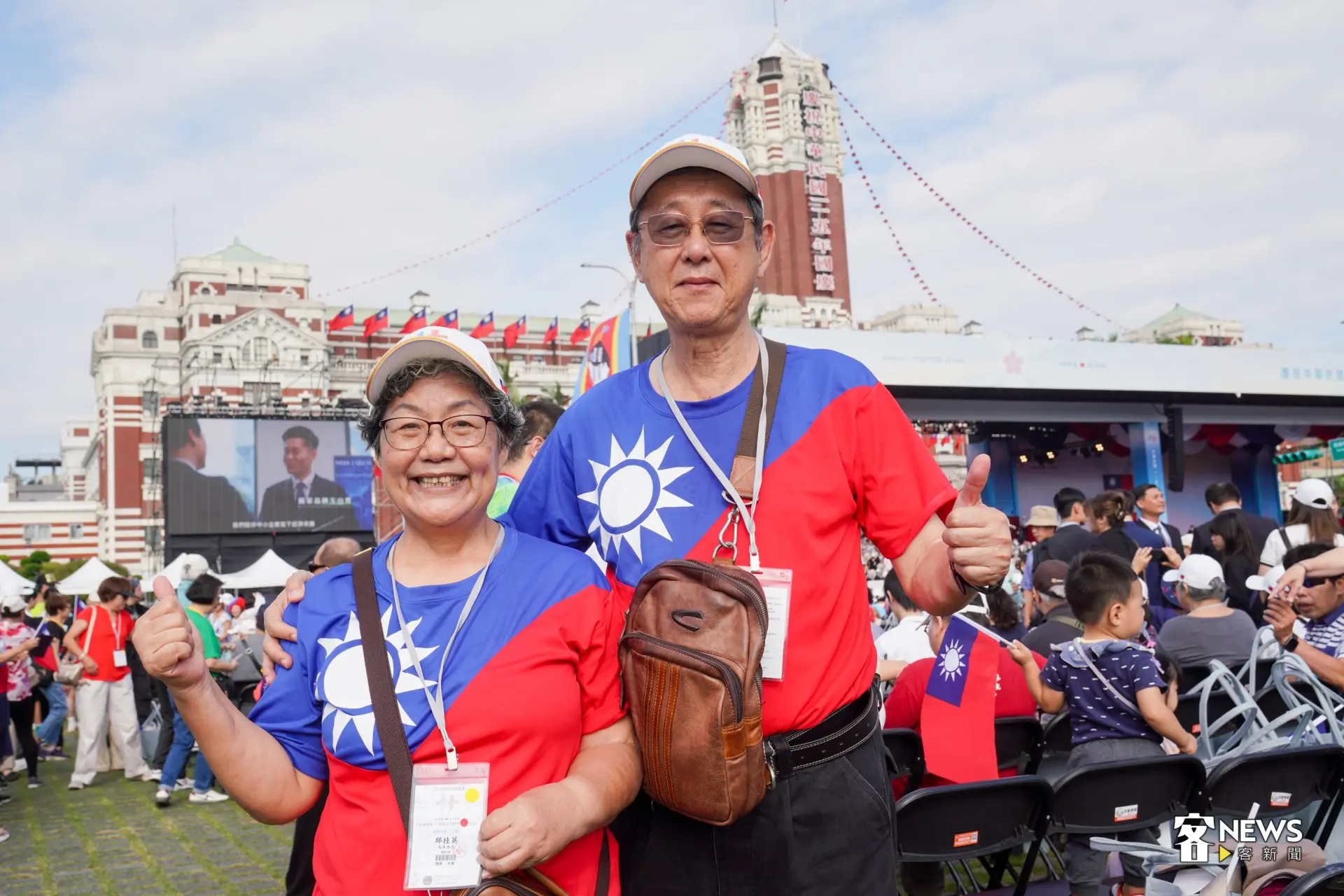 隨丈夫遠嫁至馬來西亞的客家僑胞邱桂英表示，因為去年參加覺得「太感動了、太開心，想再來一次」，今年特地找先生返國參加。洪藝晅攝
