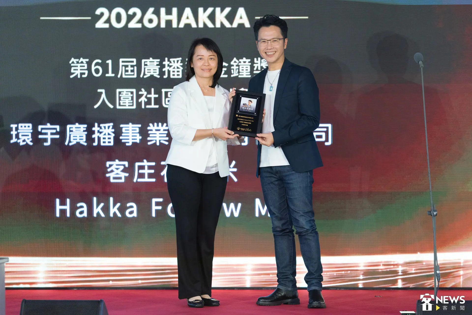 溫士凱同時以《客庄花路米／Hakka Follow Me》 、《作客Danny的音樂家》競逐金鐘。廖晟文攝