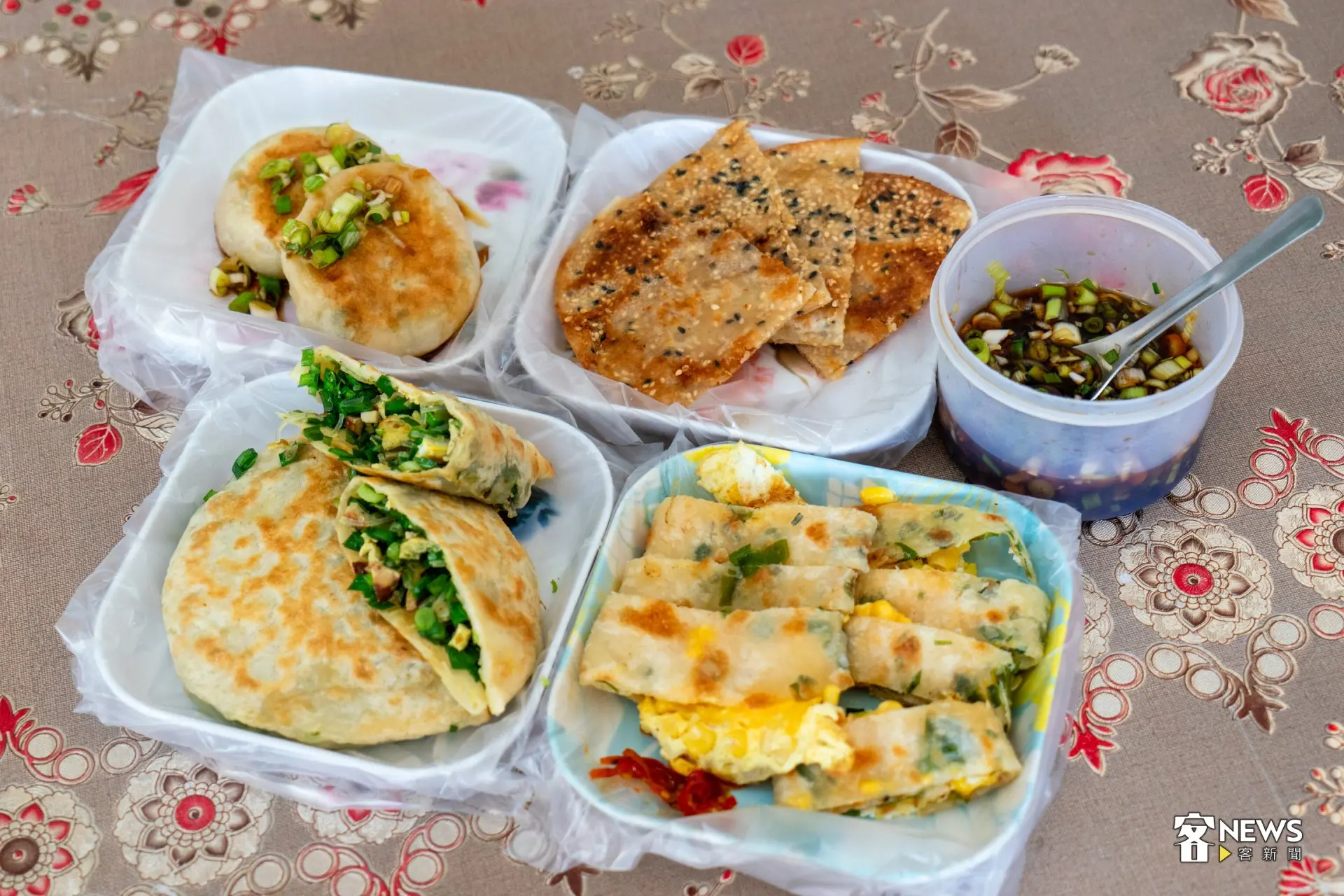 阿萍早餐店主打傳統中式早點，堅持各個品項新鮮現做。洪藝晅攝