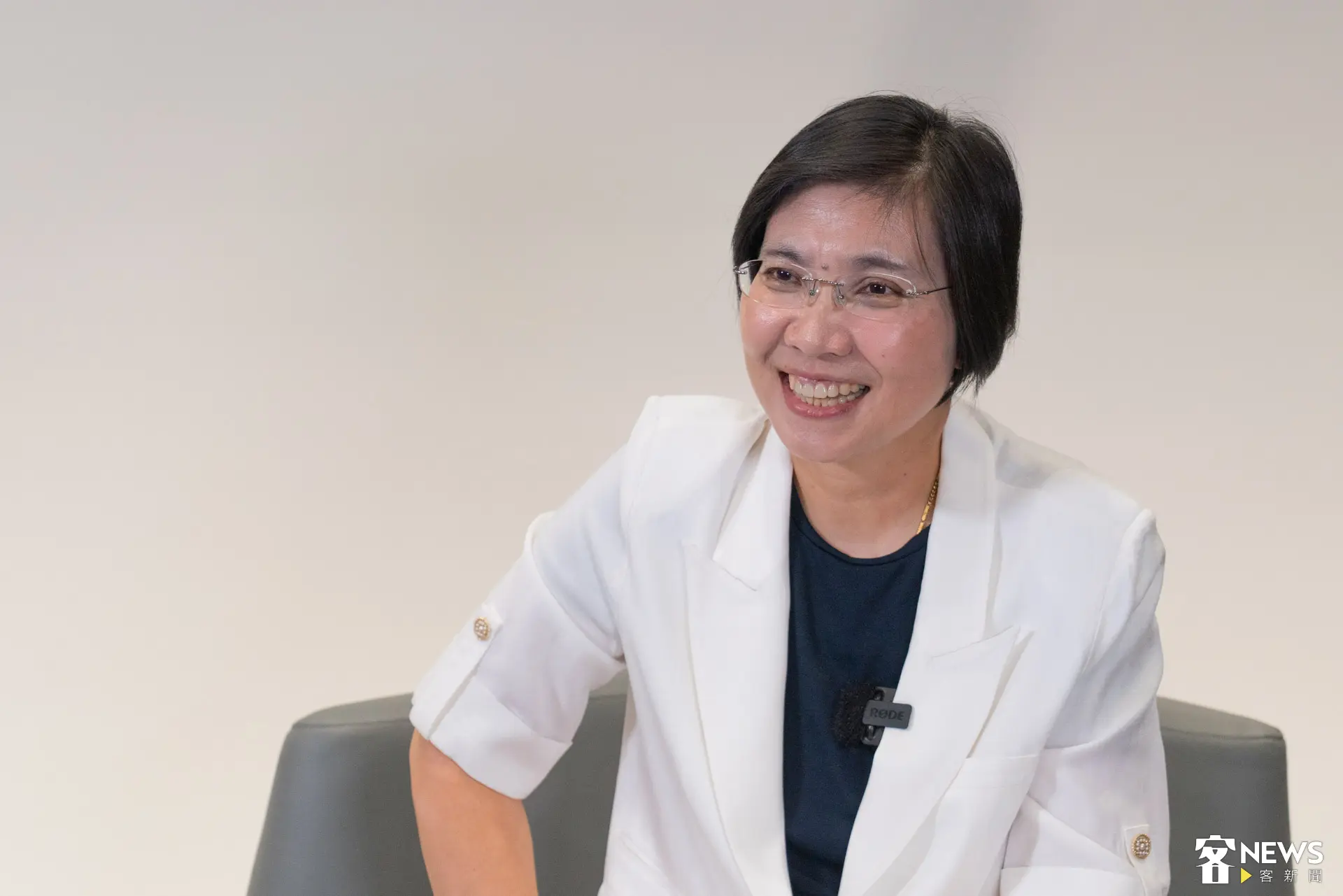 新竹縣長候選人徐欣瑩。廖晟文攝